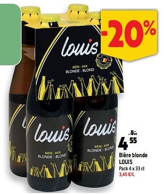 Promotions Bière blonde louis - Louis - Valide de 04/01/2023 à 10/01/2023 chez Match