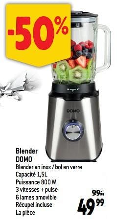 Promotions Blender domo - Domo elektro - Valide de 04/01/2023 à 31/01/2023 chez Match