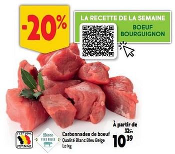 Promotions Carbonnades de boeuf - Produit maison - Match - Valide de 04/01/2023 à 10/01/2023 chez Match