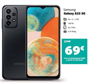 Promotions Samsung galaxy a23 5g - Samsung - Valide de 03/01/2023 à 31/01/2023 chez Base