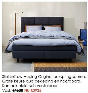 Promoties Auping original boxspring - Auping - Geldig van 02/01/2023 tot 31/01/2023 bij Krea-Colifac