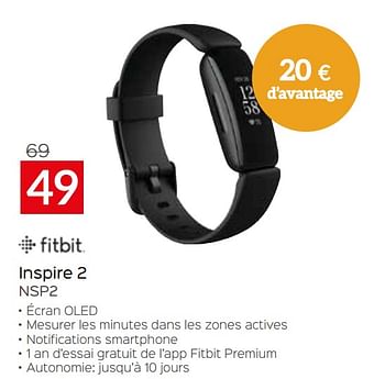 Promotions Fitbit inspire 2 nsp2 - Fitbit - Valide de 03/01/2023 à 31/01/2023 chez Selexion