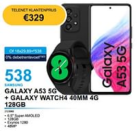 Samsung galaxy a53 5g + galaxy watch4 40mm 4g 128gb-Samsung