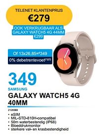 Samsung galaxy watch5 4g 40mm-Samsung