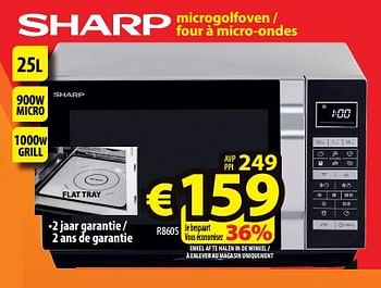 Promoties Sharp microgolfoven - four à micro-ondes r860s - Sharp - Geldig van 11/01/2023 tot 18/01/2023 bij ElectroStock