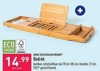Promoties Badrek - Home Creation Bathroom - Geldig van 21/01/2023 tot 27/01/2023 bij Aldi