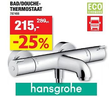 Promoties Bad-douchethermostaat - Hansgrohe - Geldig van 11/01/2023 tot 22/01/2023 bij Hubo