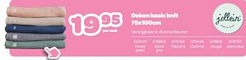 Promoties Deken basic knit - Jollein - Geldig van 09/01/2023 tot 19/02/2023 bij Happyland