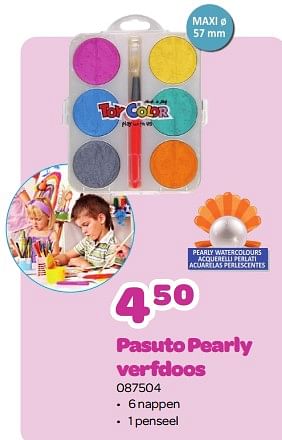 Promoties Pasuto pearly verfdoos - Toy Color - Geldig van 09/01/2023 tot 19/02/2023 bij Happyland