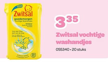 Promoties Zwitsal vochtige washandjes - Zwitsal - Geldig van 09/01/2023 tot 19/02/2023 bij Happyland