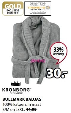Promoties Bullmark badjas - Kronborg - Geldig van 09/01/2023 tot 31/01/2023 bij Jysk