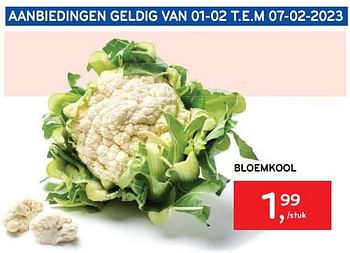 Promoties Bloemkool - Huismerk - Alvo - Geldig van 25/01/2023 tot 07/02/2023 bij Alvo