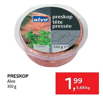 Promoties Preskop alvo - Huismerk - Alvo - Geldig van 25/01/2023 tot 07/02/2023 bij Alvo