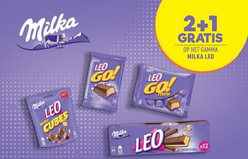 Promoties 2+1 gratis op het gamma milka leo - Milka - Geldig van 25/01/2023 tot 07/02/2023 bij Alvo