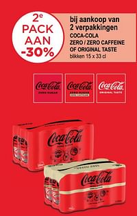 2e pack aan -30% bij aankoop van 2 verpakkingen coca-cola-Coca Cola