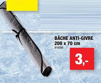 Promotions Bâche anti-givre - Produit maison - Hubo  - Valide de 11/01/2023 à 22/01/2023 chez Hubo