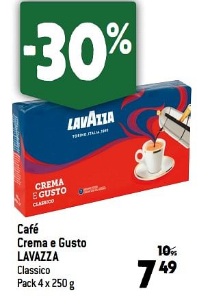 Promotions Café crema e gusto lavazza - Lavazza - Valide de 11/01/2023 à 17/01/2023 chez Match