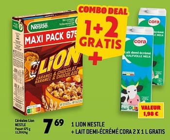 Promotions Céréales lion nestle - Nestlé - Valide de 11/01/2023 à 17/01/2023 chez Match