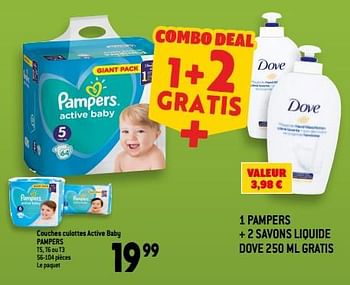 Promotions Couches culottes active baby pampers - Pampers - Valide de 11/01/2023 à 17/01/2023 chez Match