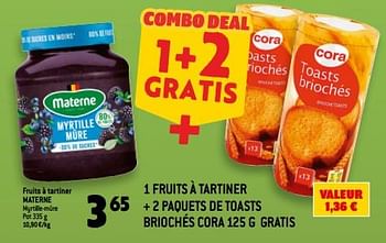 Promotions Fruits à tartiner materne - Materne - Valide de 11/01/2023 à 17/01/2023 chez Match