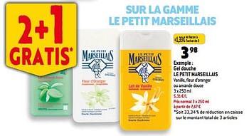 Promotions Gel douche le petit marseillais - Le Petit Marseillais - Valide de 11/01/2023 à 17/01/2023 chez Match