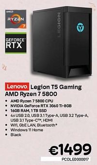 Lenovo legion t5 gaming amd ryzen 7 5800-Lenovo
