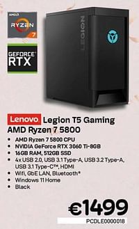 Lenovo legion t5 gaming amd ryzen 7 5800-Lenovo