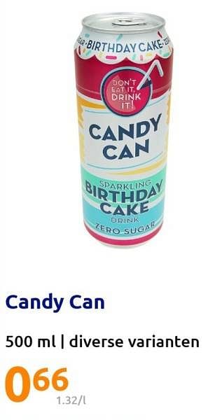 Promotions Candy can - Produit Maison - Action - Valide de 11/01/2023 à 17/01/2023 chez Action