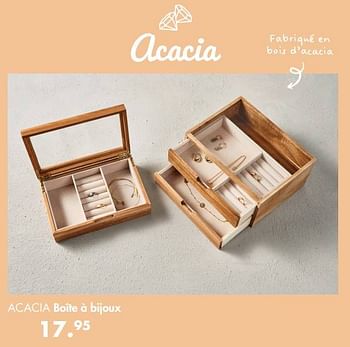 Promoties Acacia boîte à bijoux - Acacia - Geldig van 02/01/2023 tot 02/02/2023 bij Casa