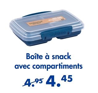 Promoties Boîte à snack avec compartiments - Sistema - Geldig van 02/01/2023 tot 02/02/2023 bij Casa