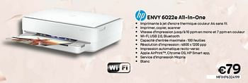 Promotions Hp envy 6022e all-in-one - HP - Valide de 03/01/2023 à 31/01/2023 chez Compudeals