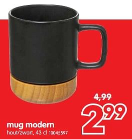 Promoties Mug modern - Huismerk - Yess - Geldig van 12/01/2023 tot 16/01/2023 bij yess!