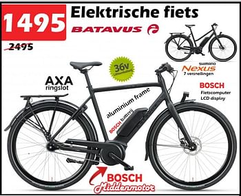 Promoties Elektrische fiets - Batavus - Geldig van 05/01/2023 tot 29/01/2023 bij Itek
