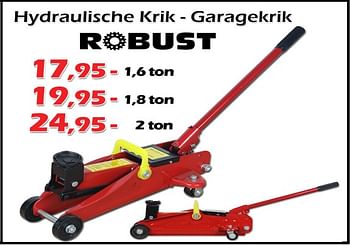 Promoties Hydraulische krik - garagekrik - ROBUST - Geldig van 05/01/2023 tot 29/01/2023 bij Itek