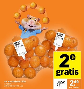 Promoties Ah mandarijnen - Huismerk - Albert Heijn - Geldig van 16/01/2023 tot 22/01/2023 bij Albert Heijn