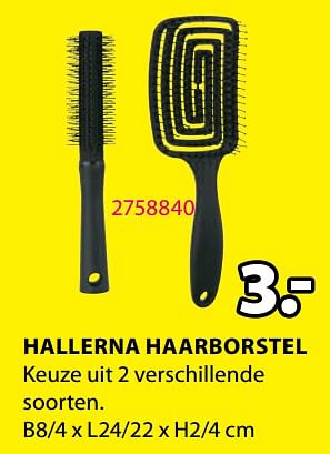 Promoties Hallerna haarborstel - Huismerk - Jysk - Geldig van 16/01/2023 tot 31/01/2023 bij Jysk