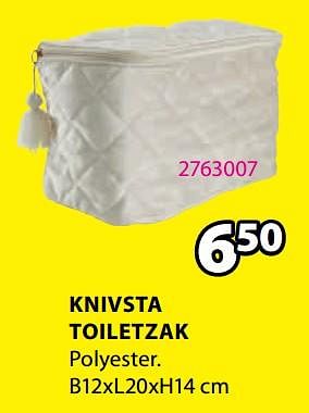 Promoties Knivsta toiletzak - Huismerk - Jysk - Geldig van 16/01/2023 tot 31/01/2023 bij Jysk
