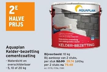 Promoties Aquaplan kelder-bezetting cementcoating - Aquaplan - Geldig van 18/01/2023 tot 31/01/2023 bij Gamma