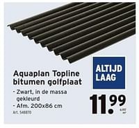 Aquaplan topline bitumen golfplaat-Aquaplan