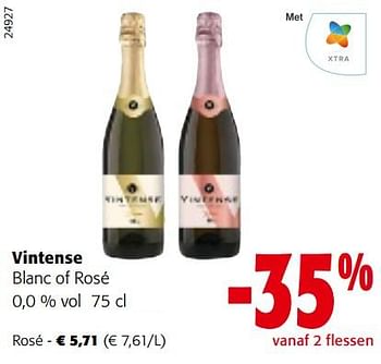 Promoties Vintense rosé - Vintense - Geldig van 11/01/2023 tot 23/01/2023 bij Colruyt