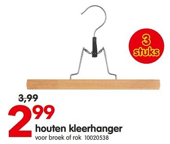 Promoties Houten kleerhanger - Huismerk - Yess - Geldig van 17/01/2023 tot 23/01/2023 bij yess!