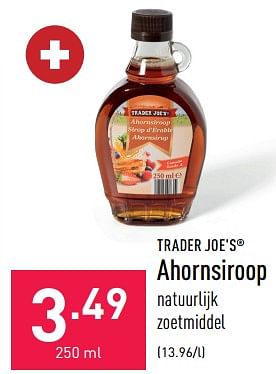 Promoties Ahornsiroop - TRADER JOE’S - Geldig van 27/01/2023 tot 03/02/2023 bij Aldi