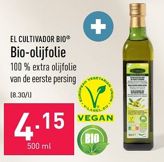 Promoties Bio-olijfolie - El Cultivador - Geldig van 23/01/2023 tot 03/02/2023 bij Aldi