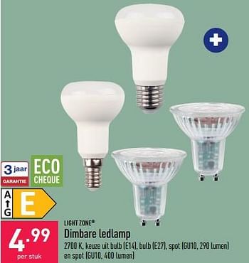 Promoties Dimbare ledlamp - Lightzone - Geldig van 28/01/2023 tot 03/02/2023 bij Aldi