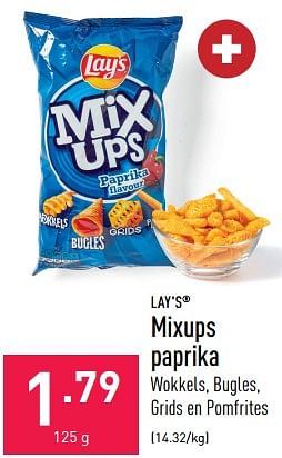 Promoties Mixups paprika - Lay's - Geldig van 27/01/2023 tot 03/02/2023 bij Aldi