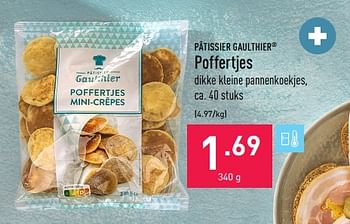 Promoties Poffertjes - Patissier Gaulthier - Geldig van 23/01/2023 tot 03/02/2023 bij Aldi