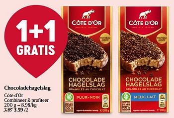 Promoties Chocoladehagelslag côte d’or - Cote D'Or - Geldig van 19/01/2023 tot 25/01/2023 bij Delhaize