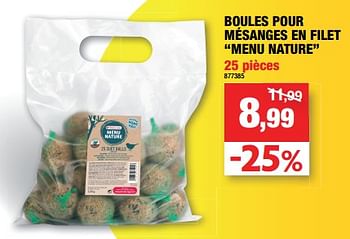 Promotions Boules pour mésanges en filet menu nature - Versele-Laga - Valide de 18/01/2023 à 22/01/2023 chez Hubo