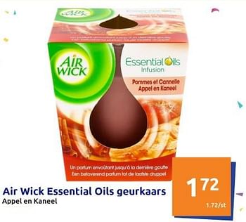 Promoties Air wick essential oils geurkaars - Airwick - Geldig van 18/01/2023 tot 24/01/2023 bij Action
