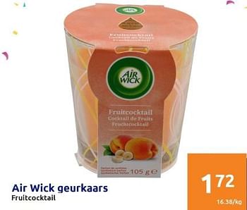 Promoties Air wick qeurkaars - Airwick - Geldig van 18/01/2023 tot 24/01/2023 bij Action